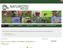 Tablet Screenshot of naturfoto-hecker.com